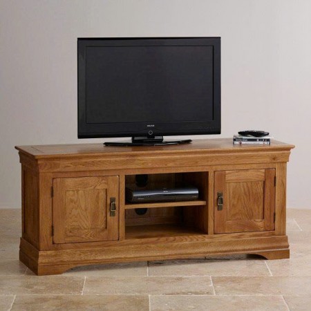 French Oak - 1m2 : Kệ TiVi Gổ Sồi + 2 Cánh Cửa Gỗ